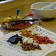 Traditional Chinese herbal medicine consultation ingredients and custom formula sheet